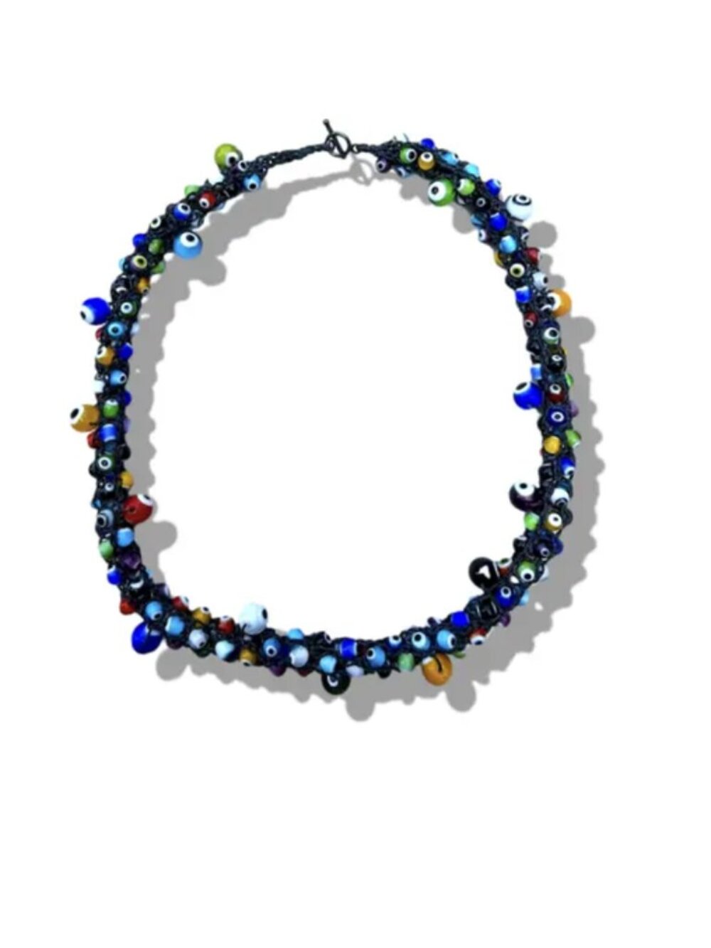 Venetian Evil Eye Crochet Necklace